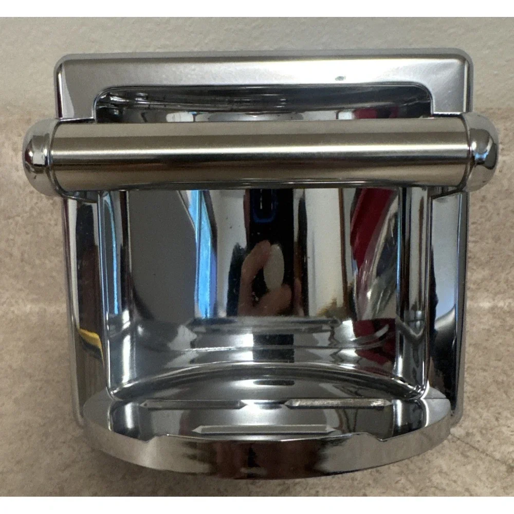 Vintage 1960s - 1970's Donner 964 Chrome Recessed Soap Holder Grab Bar Japan NOS